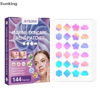 Sunking แผ่นสติกเกอร์แปะสิว กันน้ํา มองไม่เห็น 144 ชิ้นต่อกล่อง