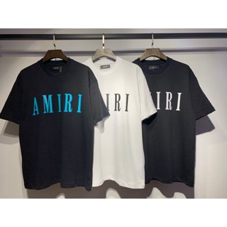 เสื้อยืดแขนสั้นลําลอง ผ้าฝ้ายแท้ ระบายอากาศได้ดี พิมพ์ลาย AMIR แบบเรียบง่าย แฟชั่นสําหรับผู้ชาย และผู้หญิง