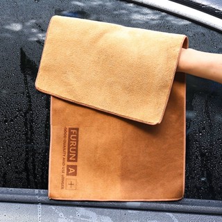 Car Wash Towel Special Thickened Absorbent Lint-Free Faux Deerskin Interior Large Suede Rag Supplies Car Cleaning Cloth 9cd2