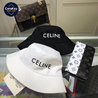 [CoraKay] หมวกบักเก็ต C-Shaped Celine ทรงบักเก็ต ขนาดเล็ก พิมพ์ลาย เข้ากับทุกการแต่งกาย สไตล์เกาหลี ญี่ปุ่น เรียบง่าย สําหรับคู่รัก