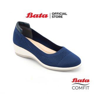 Bata บาจา รองเท้าผู้หญิงแพลตฟอร์มแบบหุ้มส้น รองเท้าเสริมสุขภาพ  สำหรับผู้หญิง รุ่น GLITZY  สีน้ำเงิน รหัส 6519710