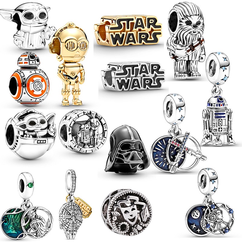 เครื่องประดับ สร้อยข้อมือ จี้ลูกปัด รูปกระดูกงู Star Wars เหมาะกับของขวัญ สําหรับผู้หญิง และเด็ก