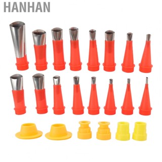 Hanhan 16pcs Stainless Steel Caulking Nozzle Applicator And 6pcs Connection Base Cau NE