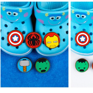 เข็มกลัด ลาย Spider Man Jibits Avengers Batman Hulk Jibbits Croc สําหรับเด็ก