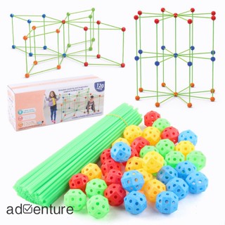 Adven เต็นท์ปราสาท ลูกปัด แฮนด์เมด Diy ของเล่นสําหรับเด็ก