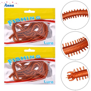 【Anna】Soft Fishing Lures Set of 20 Centipede Earthworm Sea Worms Bait for Better Catch