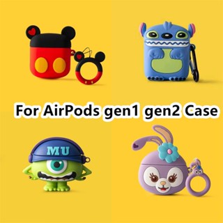 【พร้อมส่ง】เคสหูฟัง แบบนิ่ม กันกระแทก ลายการ์ตูน สําหรับ AirPods gen1 gen2 AirPods gen1 gen2