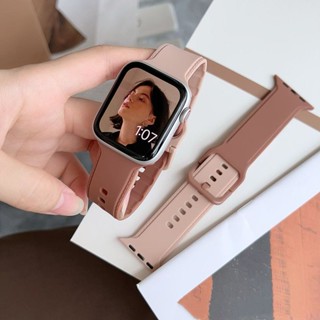 สายนาฬิกาข้อมือซิลิโคน สําหรับ Applewatch รุ่น 7 654321 ใหม่ ชุดกีฬา สไตล์สร้างสรรค์ สําหรับผู้ชาย และผู้หญิง