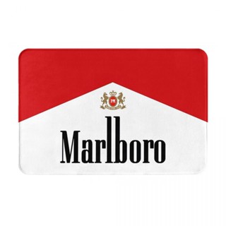 Marlboro พรมเช็ดเท้า ผ้าสักหลาด กันลื่น ลายโลโก้ Marlboro ดูดซับน้ํา แห้งเร็ว สําหรับห้องน้ํา 16x24 นิ้ว พร้อมส่ง