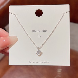 2023 New Minimalist Cats Eye Necklace for Girls, Trendy Internet Celebrity, Versatile and Cool Style Collarbone Chain Accessory