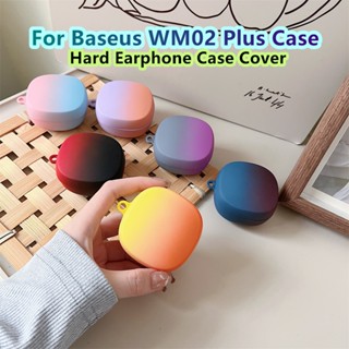 พร้อมส่ง!  เคสหูฟัง แบบแข็ง ไล่โทนสี สําหรับ Baseus WM02 Plus WM02 Plus