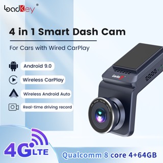 Carlinkit CarPlay Ai Box Dash Cam 4 in 1 กล่องทีวี Android ไร้สาย 1080P HD GPS 4G YouTube Netflix Play Store