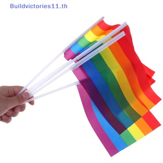 Buildvictories11 ธงแบนเนอร์ LGBT แบบมือถือ กันฝน สําหรับเทศกาล 5 ชิ้น
   Th