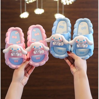 รองเท้าแตะ กันน้ํา ลาย Cinnamoroll น่ารัก เหมาะกับเดินชายหาด แฟชั่นฤดูร้อน แบบสร้างสรรค์ สําหรับเด็ก