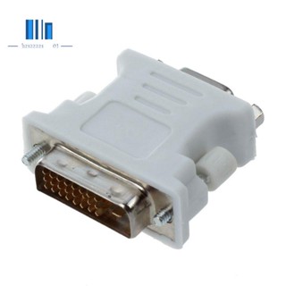 Semoic อะแดปเตอร์ DVI ตัวผู้ (DVI - D 24 1) เป็น VGA ตัวเมีย (15-pin)