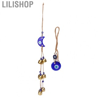 Lilishop Blue Eye Wall Decor  Hand Made Blue Eye Wind Chime Pendant Beautiful Durable  for Office