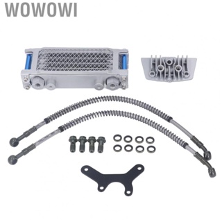 Wowowi Engine Oil Cooler Radiator Set  Easy Installation High Efficiency Motorcycle Oil Radiator Increase Power  for Dirt Pit Bike