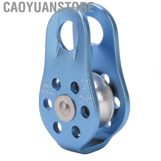 Caoyuanstore Fixed Climbing Single Pulley  Single Rope Pulley 20KN Professional Heavy Duty Polished High Strength Small High Load   for Aloft Work for Rappelling