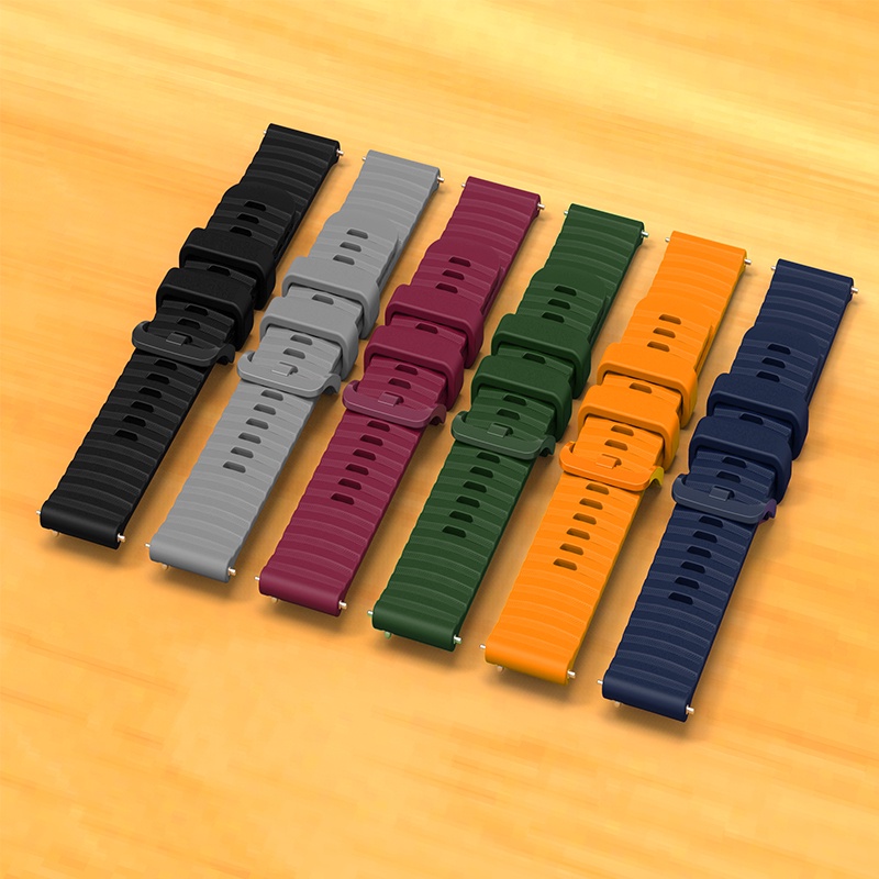 สายนาฬิกาข้อมือซิลิโคน 20 มม. 22 มม. แบบเปลี่ยน สําหรับ Garmin Vivoactive 3 4 Forerunner 255 265 645 245 55 158 Venu Sq 2