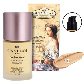 (mn) G45 Gina Glam Double Wear Stay In Matte foundation SPF15   30 ml.