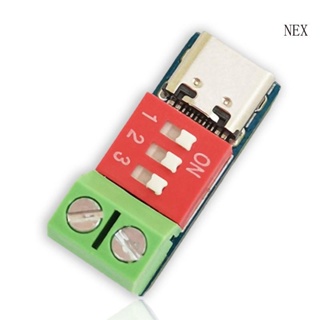 Nex บอร์ดทดสอบแรงดันไฟฟ้า 5-20V TypeC USB ชาร์จเร็ว