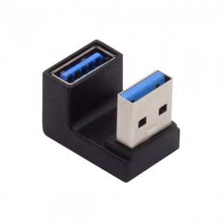 Xiwai 10Gbps USB3.0 ตัวผู้ เป็นตัวเมีย อะแดปเตอร์ขยายข้อมูลวิดีโอ รูปตัว U