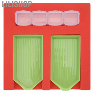 Lilishop Bead Tray  Saving Time Foldable Red Rhinestone Tray  for Jewelry Making for Handicraft