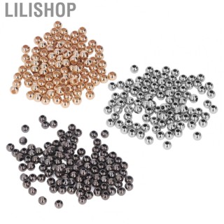 Lilishop Large Hole Beads  Large Hole Round Resin Beads 200 Beads  for Necklace for Bracelet for Pendant