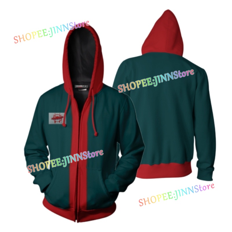 - JN - ชุดฮู้ด Spiderman Miles Morales Spider-Man: Across the Spider-Verse คอสเพลย์คอสตูมกางเกงฮู้ดหน้ากากชุดเต็มขนาด S-5XL - รูปที่ 4