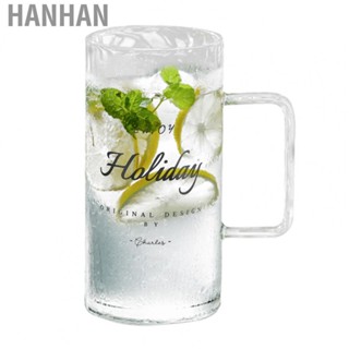 Hanhan Glass Teacup  Simple Style Glass Coffee Cup 700ml  for Water