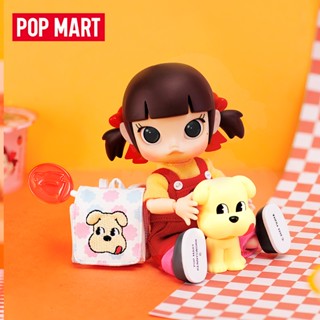 ฟิกเกอร์ POPMART POPMART MOLLY PEKO Fujiya Milk Girl BJD ของเล่นสําหรับเด็ก