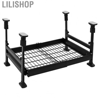 Lilishop Pull Out Sliding Shelf  Cabinet Organizers Carbon Steel Black Heavy Duty Easy Install Ball Sliding System  for Home