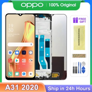 อะไหล่หน้าจอสัมผัส LCD A31 6.5 นิ้ว พร้อมกรอบ สําหรับ OPPO A31 2020 CPH2015 CPH2073 CPH2081 CPH2029