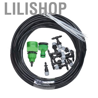 Lilishop Drip Irrigation System Fitting Plastic Adjustable Removable 10m Watering Sprinkler System for Garden