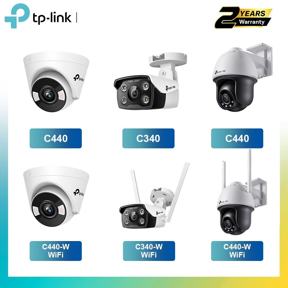 TP-Link VIGI C440 C340 C540 C340i C440i C540-W C440-W C340-W กล้องวงจรปิด 4MP กลางแจ้ง PTZ WiFi Poe 