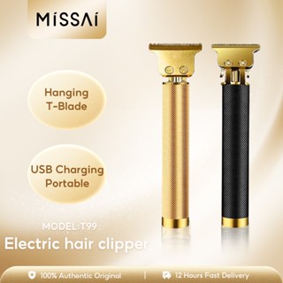 Missai T99 ปัตตาเลี่ยนตัดผมหลายแบบ USB ปัตตาเลี่ยนตัดผมผู้ชาย ปัตตาเลี่ยนแบบชาร์จได้ทั้งเด็กและผู้ใหญ่