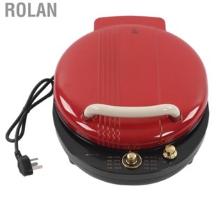 Rolan Waffle Maker   Stick Coating Round Electric Griddle Even Heating  for Travelling