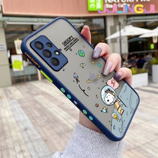 เคสโทรศัพท์ ซิลิโคนนิ่ม ใส กันกระแทก ลายการ์ตูนสนูปปี้อวกาศ สําหรับ Samsung A32 4G A32 5G M32 5G M32 4G