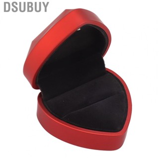 Dsubuy Heart Shaped Gift Box W/ Light Soft Velvet Jewelry Display Case