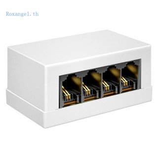 Rox RJ45 เป็น RJ11 ตัวแปลงเครือข่าย เป็นโทรศัพท์ RJ45 เป็น RJ11 4 ทาง