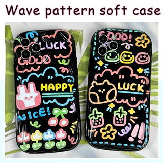 FOR SAMSUNG A04E A53 A33 A24 A22 M32 M22 happy Wave Case