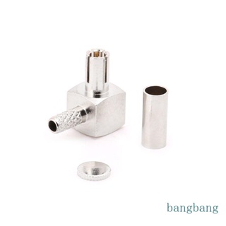 Bang TS9 อะแดปเตอร์ปลั๊กเชื่อมต่อโคแอ็กเชียล RF มุมขวา 90 องศา สําหรับ RG174