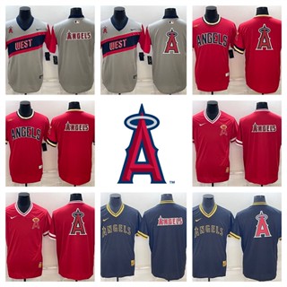 MLB Los Angeles Angels เสื้อยืดเบสบอลบุรุษ 01