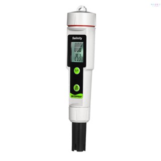 I-salinometer ปากกาทดสอบความเค็ม กันน้ํา แบบพกพา 2-in-1 ช่วง 0~199.9ppt -50~70℃ เครื่องวัดอุณหภูมิ ℃/℉