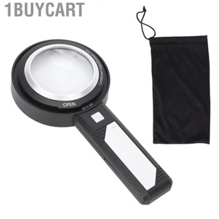 1buycart Magnifying Glass With Light 6X/15X Handheld Large 6