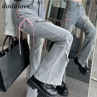 DaDulove💕 New American Ins High Street Retro Micro Flared Jeans WOMENS Niche High Waist Wide Leg Pants Trousers