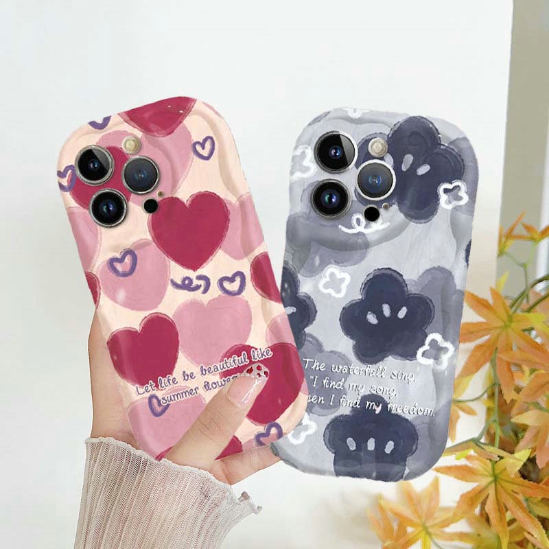 Casing OPPO Reno 12 11 F 10 Pro+ 8T 8 5G 7Z 8Z 7 4G 6 6Z 5Z 5F 5Lite 5 6Lite 4 Pro Plus A73 A94 A93 A78 A16 A16S A74 A95 A55 A54 A15 A15S A52 A72 A92 A53 A33 2020 A31 ins Cream Edge Fine Hole Airbag Shockproof Soft Phone Back Case NY 11