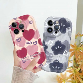 Casing for iPhone 15 14 Pro Max 13 12 11 ProMax X XS XR 7 8 6 6S Plus SE 2020 Cute Cream Edge Best Friend Screen Full Of love Blue Flower BFF Tpu Fine Hole Soft Phone Case NY 11