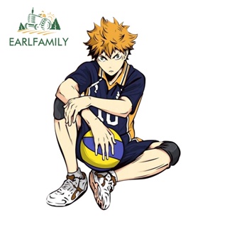 Earlfamily สติกเกอร์ ลายการ์ตูนอนิเมะ Haikyuu Slap 13 ซม. x 9.0 ซม. สําหรับติดตกแต่งรถยนต์ แล็ปท็อป เซิร์ฟบอร์ด