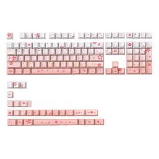 Rr ปุ่มกดคีย์บอร์ดเล่นเกม 134 คีย์ OEM Profile Double Shot ทนทานต่อน้ํามัน PBT Backlit สําหรับคีย์บอร์ดเล่นเกม